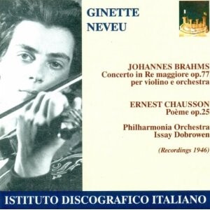 Ginette Neveu Plays Brahms and Chausson-Violin  