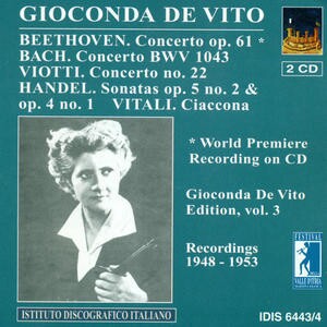 Gioconda de Vito plays Beethoven, Bach and Viotti-Violin-Great Performers  