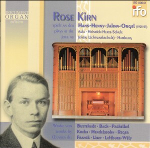 HANS-HENNY-JAHNN-ORGEL (1925/31) - Hamburg - Rose Kirn, organ-Organ-Organ Collection  