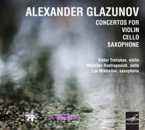 A.Glazunov - Concertos for Violin, Cello, Saxophone - V. Tretyakov (violin) - M. Rostropovich (cello) - L. Mikhailov (saxophone)-Saxophone  