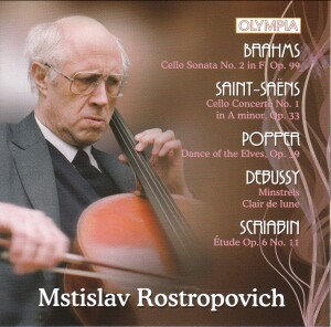 Brahms, Saint-Saëns, Popper, Debussy, Scriabin - M. Rostropovich, cello-Cello  