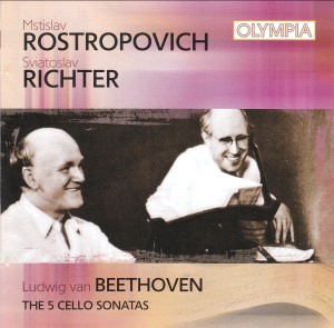 Rostropovich - Richter: Beethoven Cello Sonatas Nos. 1-5 -Viola and Piano-Great Performers  