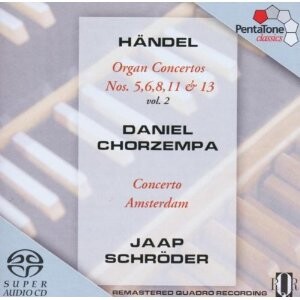 Händel: Organ Concertos Nos. 5, 6, 8, and 13 Vol. 2.- Daniel Chorzempa -Organ  