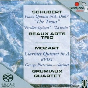 Mozart - Clarinet Quintet in A major, K581 / Schubert - Piano Quintet in A major, D667 'The Trout'-Quintet-Chamber Music  