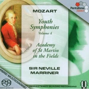 W.A. Mozart  - Youth Symphonies Vol.4 - The Academy of St Martin in the Fields - N. Marriner, conductor-Orchestr-Orchestral Works  