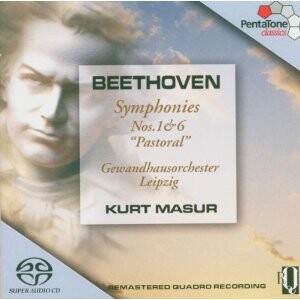 L. van Beethoven: Symphony No.1 in C, Op.21/  Symphony No.6 in F, Op.68 -”Pastoral” - Gewandhausorchester Leipzig - K. Masur, conductor-Orchester-Orchestral Works  