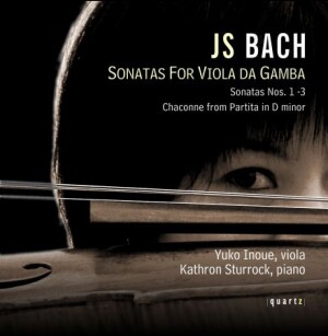 J. S. BACH - SONATAS FOR VIOLA DA GAMBA - Yuko Inoue, viola - Kathron Sturrock, piano-Klavír  