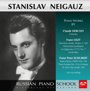 Stanislav Neigauz Plays Piano Works by Schubert: Piano Sonata No. 13 / Debussy: Preludes / Liszt: Premiere année, Suisse, S. 160-Piano-Russe école de pianist  