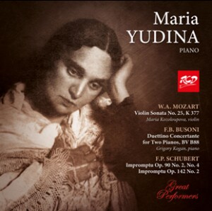 Maria Yudina Plays Piano Works by Mozart, Schubert and Busoni -Piano and Violin-Russe école de pianist  