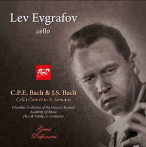 C.P.E. Bach & J.S. Bach: Cello Concerto & Sonatas - Lev Evgrafov, cello-Cello and Chamber Orchestra-Baroque  