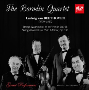 The Borodin Quartet Plays Beethoven: String Quartet No. 11, Op. 95 / String Quartet No. 15, Op. 132-Quartet-Chamber Music  