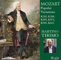 Mozart - Piano Edition: Popular Variations: K265, K613, K581, K398, K455, K573 / Martino Tirimo-Piano-Great Performers  