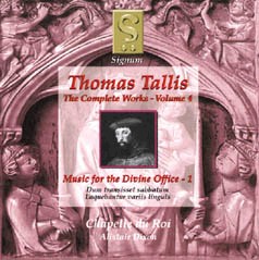 Thomas Tallis - The Complete Works - Vol. 4 - Music for the Divine Office - 1-Viola and Piano-Renaissance  
