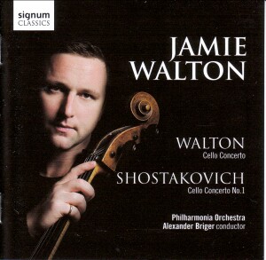 Cello Concertos by Walton and Shostakovich - Jamie Walton - Philharmonia Orchestra - Alexander Briger, conductor-Orchestra-World Premiere Recording  