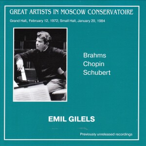 Emil Gilels, piano - (Brahms, Chopin, Schubert)-Klavír-Význační umělci  