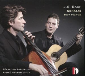 J.S. BACH - Sonatas BWV 1027-29 - Sebastien Singer, cello - Andre Fisher, guitar-Cello and Guitar-Baroque  