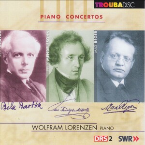 Piano Concertos - F. Mendelssohn-Bartholdy, B. Bartók, M. Reger - W. Lorenzen, piano-Piano-Chamber Music  